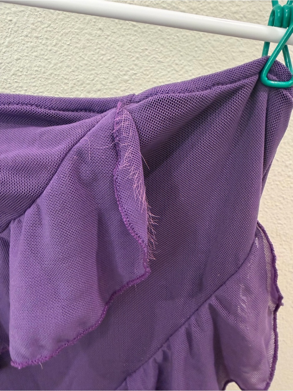 Amazon Purple Ruffle Strapless Mini Dress - Picture 3 of 4